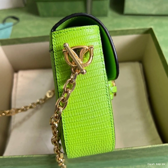 First bag ru Gucci mini lizard 1955 Horsebit bag 0726